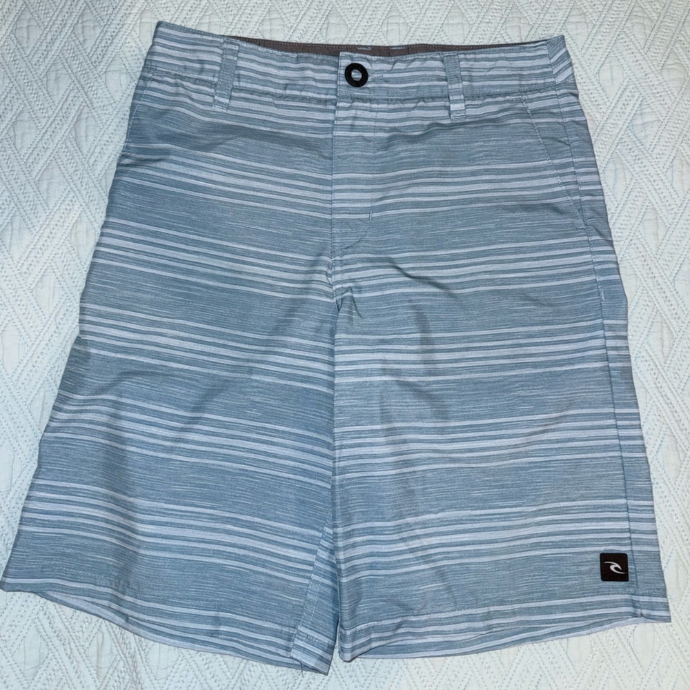 Rip Curl Teen’s Light Blue Boardwalk Hybrid Swim Trunks